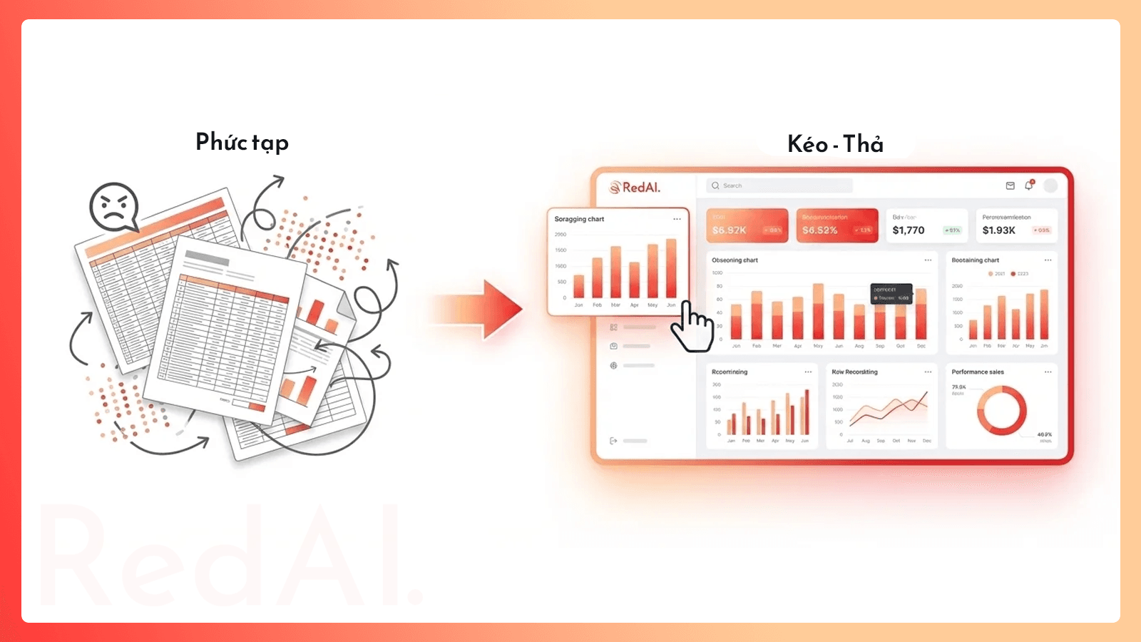Module Dashboard — Quản trị dữ liệu: Biến báo cáo phức tạp thành thao tác kéo-thả Module Dashboard — Quản trị dữ liệu: Biến báo cáo phức tạp thành thao tác kéo-thả - Tính năng mới | RedAI Blog